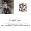 20PCS Beard Beads Retro Alloy Multipurpose Hair Tube Beads for