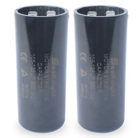 105-126 uf MFD Capacitor 220-250VAC,Motor Start Capacitor Replacement for Compatible with Franklin 1HP, 1.5hp and 2HP Well Pump Control Box Pack of 2