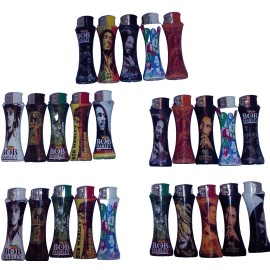 5 PC BOB MARLEY CURVE LIGHTER Different Design Refillable/any 5 PC Random Design