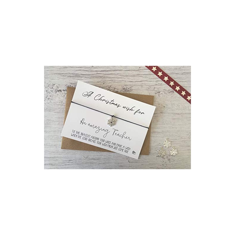 Dios Designs Xmas Simple Wish Bracelet - A Christmas Wish