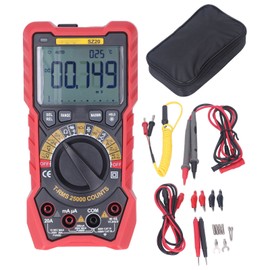 Digital Multimeter Kit 25000 Count Voltage Current Resistance Capacitance Frequency Temperature Electrician Tester