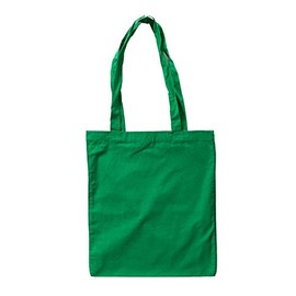 Bags by Jassz Cotton fabric bag with long handles, dark green