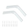 Cionyce 2 Pack White Wall Shelf Bracket 4 Inch Shelf