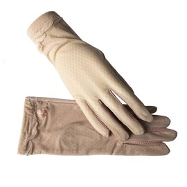 Women's Sun Uv Protection Driving Gloves Touch Screen Cotton Anti-skid Gloves (One Size, Pink Bow New)