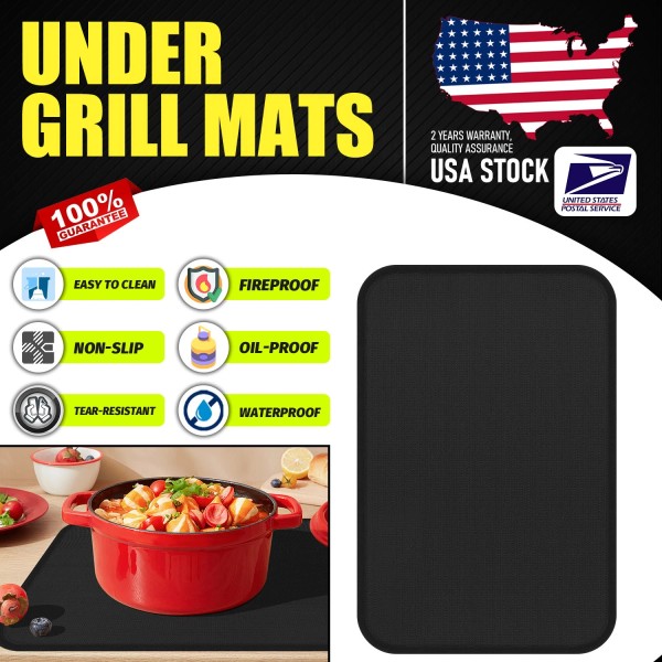 Modigt Fireproof and Oil-Resistant 2.6sqft Grill Pad, Perfect for Tabletop