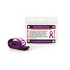 Seizures Medical Card With Writable Panel and Patterned Lanyard