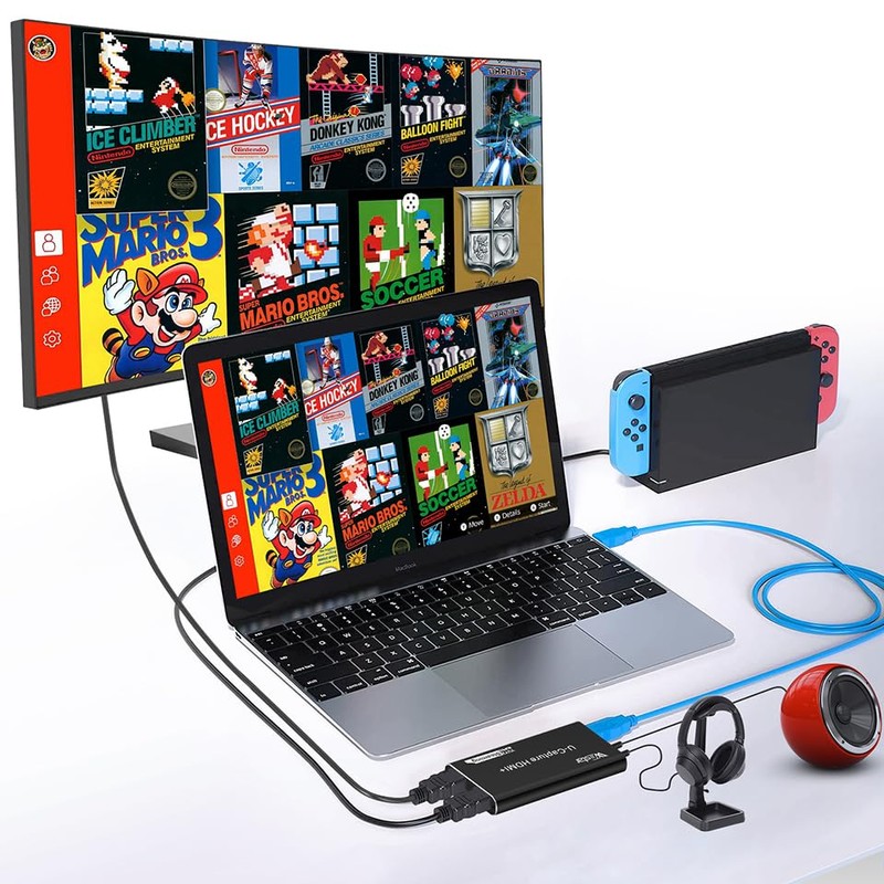 Wiistar Capture Card 1080p60fps HDMI to USB 3.0 Audio Video