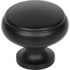 Top Knobs Cumberland Knob 1 1/4 Inch Flat Black