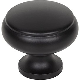 Top Knobs Cumberland Knob 1 1/4 Inch Flat Black