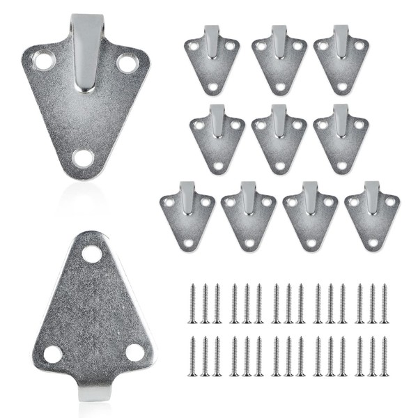 EFUTURETIME 10 x Tarpaulin Hooks, Net Hooks, Mounting Hooks, Rust-Resistant