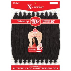 Outre X-Pression - Twisted Up - Springy Afro Twist 20" 10X (MEDIUM BROWN 4)