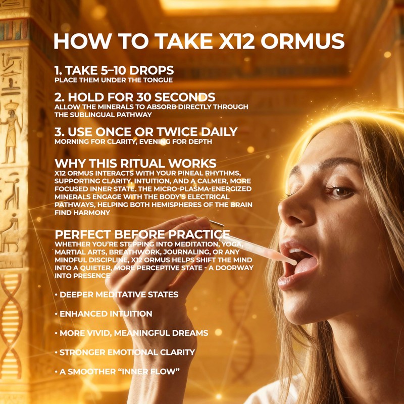X12 Ormus Monoatomic Gold - Liquid Trace Mineral Blend with