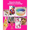 Pony Beads 5300pcs, Rainbow Kandi Beads Bulk for Bracelet Making,