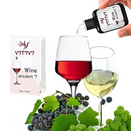 XUNYYBIN Weinfiltertropfen, rote Weißweinliebhaber Sulfite Entferner Geschmackloses Reinigungszubehör Filter für Histamine und Sulfit, Partygeschenke für ihn Männer und Frauen (2)