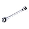 sourcing map Double Box End Ratcheting Wrench (8mm x 10mm)