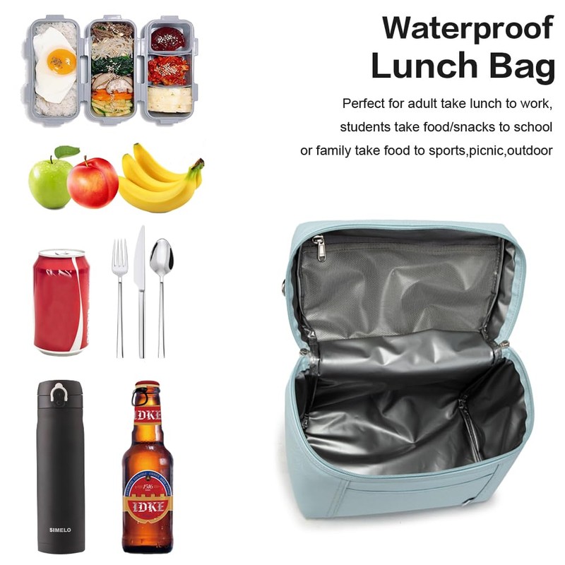 NOL Natural Organic Lifestyle Insulated Lunch Bags for Women Cooler
