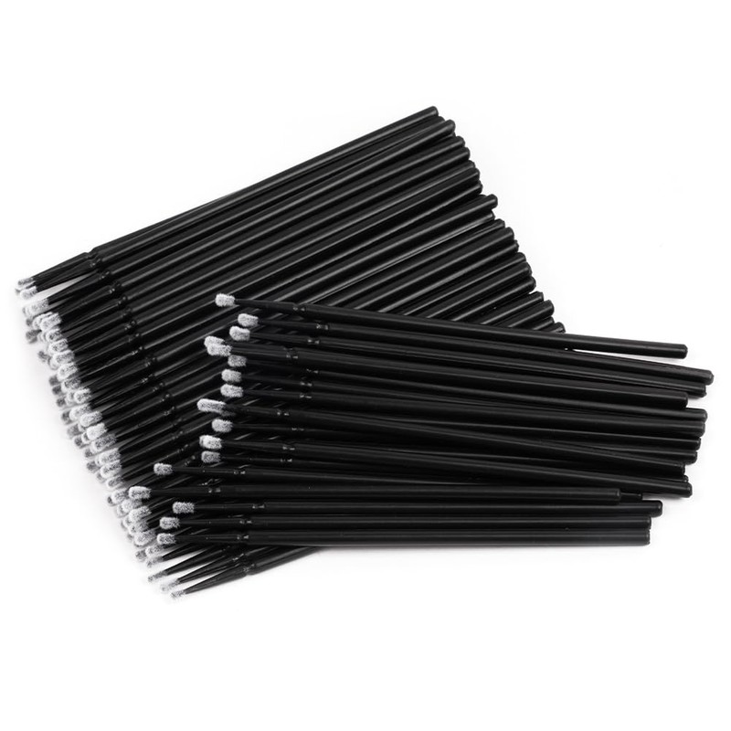LOPHE 200Pcs Micro Applicator Brushes, Disposable Applicator Eyelash Extensions Mascara