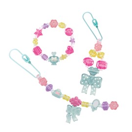 EPOCH Acce Cruller 【 Crystal Jewelry Set 】 C63 ST Mark Certified, Toy for Ages 6 Years and Up, Accessory Bead Jewelry Making Toy