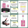 AOUXSEEM 14 Sets Sublimation Blanks for ID Card Name Badge