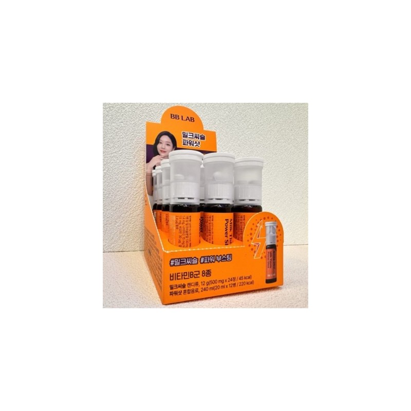 THEEIGHT Milk Thistle Power Shot 20ml, 12 bottles, 12-day supply