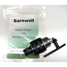 Barnwell Keyed Chuck with Weldon Adaptor to be Used with Mag Drills