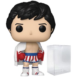 POP Movies: Rocky - Rocky Balboa (Rocky IV)​ Funko Vinyl Figure (Bundled with Compatible Box Protector Case), Multicolored, 3.75 inches