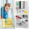 4 Sets Sliding Window Security Locks with Key-Childproof Window Stoppers