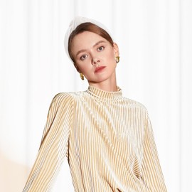 YanJie Velvet Headbands for Women Beige Knotted Headband Wide Non Slip Headbands for Girl Head Band for Women Headwear Fashion Headbands Hair Accessories Gift Beige