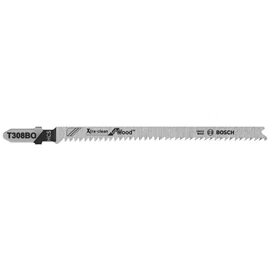 Bosch T308BO 5-Piece 4-1/2 in. 12 TPI Extra Clean for Wood T-Shank Jig Saw Blades