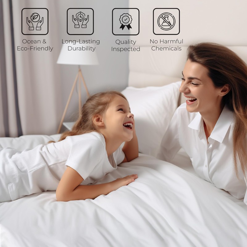 LINENWALAS 100% Tencel Lyocell Fitted Sheet Only with Secure Snug