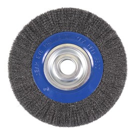Mercer Industries 183040B - 10" x 1" x 2", 1/2", 5/8" Crimped Wire Wheel, .014 Carbon Steel