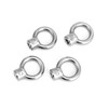 QWORK Lifting Eye Nut, 4 Pack, 1/2" UNC Marine Grade