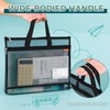 Document Bag, Mesh Bag with Double Zip, 36 x 28