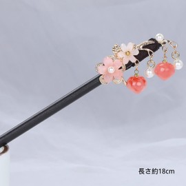 EZ PEACH Hair Clip, Simple, Stylish, Hairpin Parts, Accessory Parts, Hair Clip, Yukata, Graduation Ceremony, Bug, Hair Ornament, Single Insert, Charm, Kimono, Hair Pin, Bun, Hair Banquet (Hanahe10)
