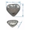Odisea 2 Moldes De Aluminio Para Pastel O Gelatina Corazón