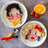 Genuine Fred MS. FOOD FACE Kids' Ceramic Dinner Plate