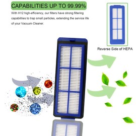 EATBALE Replacement Filter Set for Eufy RoboVac 11S Max, RoboVac 15C Max, Robovac 30C Max, G10, G10 Hybrid, G20, G30, G30 Edge, G30 Hybrid Robot Vacuum Parts Accessories with Cleaning Brush (8 Pack)