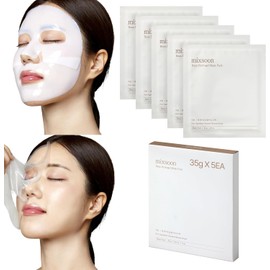 mixsoon Mascarilla de colágeno de hidrogel (35 g x 5 unidades) Nutrición, luminosidad e hidratación a base de plantas, reafirmante todo en uno, ingredientes que se absorben con el tiempo Mascarilla