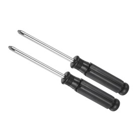 CoCud Mini Phillips Screwdriver, 5.0mm Size 142mm Length, Carbon Steel Small Cross Head Screwdrivers with Anti-Slip Black Handle - (Applications: for Glasses, Watch or Laptop), 2-Pieces