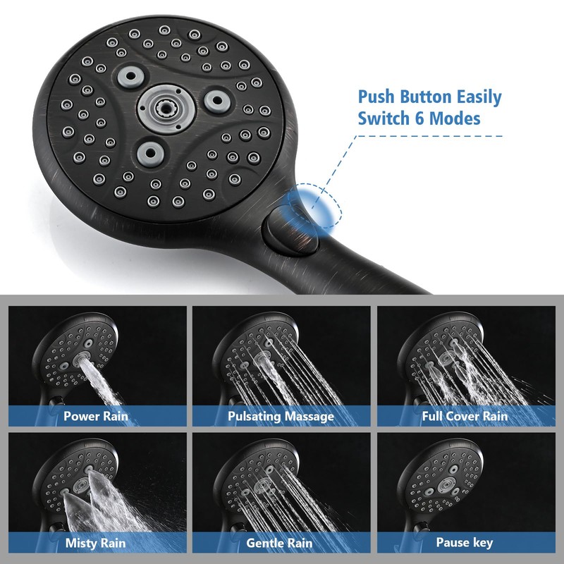 PROOX All Metal Bathtub Faucet with Sprayer Oil Rubbed Bronze,6