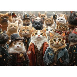 AveJoys Jigsaw Puzzles for Adults 1000 Piece Handsome & Cool Kitten 27.56 x 19.69 Inch Jigsaw Puzzle for Adults Educational Game 1000 Pieces Puzzles for Adult