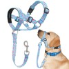 Ezierfy Dog Head Collar, Printed No-Pull Headcollar, Adjustable Dog Head