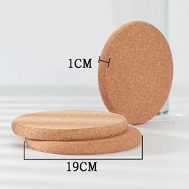 Cork Trivets for Hot Dishes, 6 Pack Hot Pads Pot Holders for Kitchen Countertops, Multi Use Cork Coaster for Table, Dishes, Pots, Pans and Plants-7.5inch