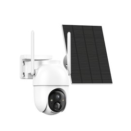Aume Security Cameras Wireless Outdoor, Add-on Camera for Home Security System with 360° Panoramic View, Spotlight Night Vision, Need to Connect Homebase (not Included), No Subscription