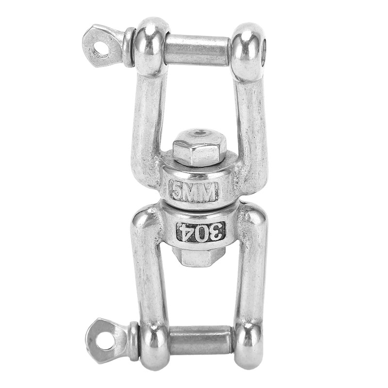 5Pcs Rotating Snap Stainless Steel Double Ended Antiknot Swivel Hook