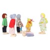 Wooden Dollhouse People for Kids Movable Cultivate Imagination Doll House