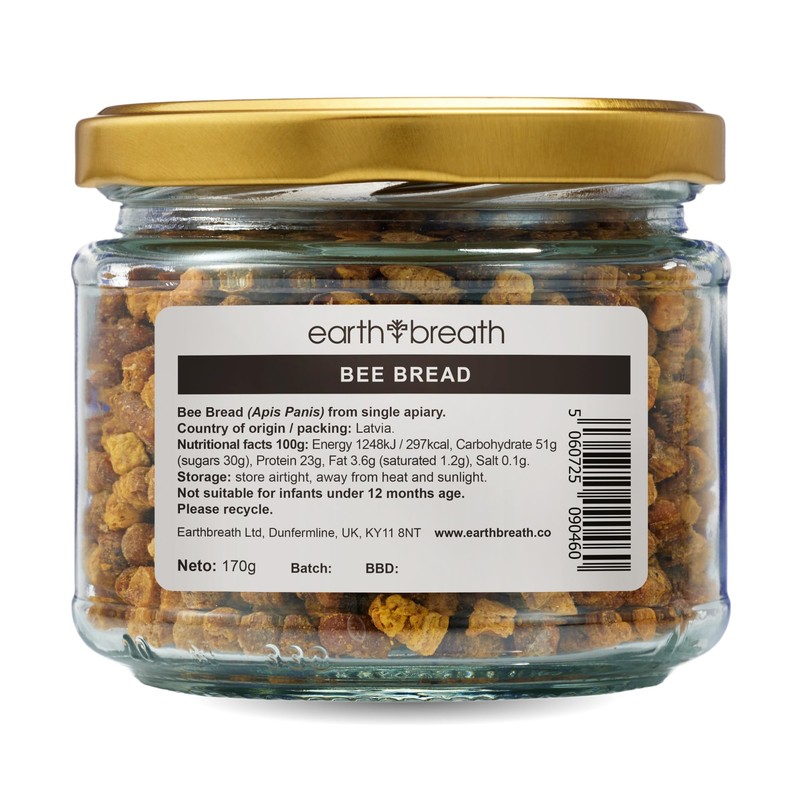 Earthbreath Bee Bread - 170g Pure Raw Natural Perga/Ambrosia |