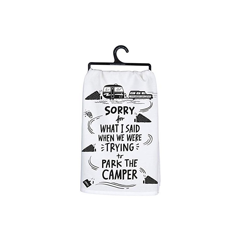 Primitives by Kathy Kitchen Dish Towel - We were Trying