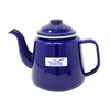 STEELEX 1.5L Enamel Teapot Blue & White Rim Gas Electric