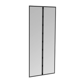 Windhager Basic Fly Screen Magnetic Curtain for Doors, Magnetic Fly Screen Door, Fly Curtain, 95 x 215 cm, Anthracite, 04508